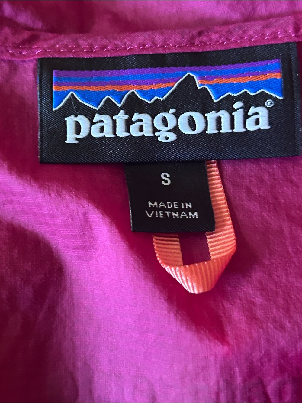 Patagonia Women's Houdini Jacket Nylon Water Repellent Pink Size Small Packable - Picture 8 of 10